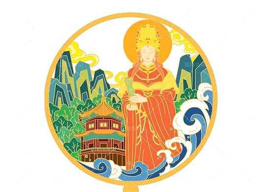 徽章 冰箱贴 扇面设计