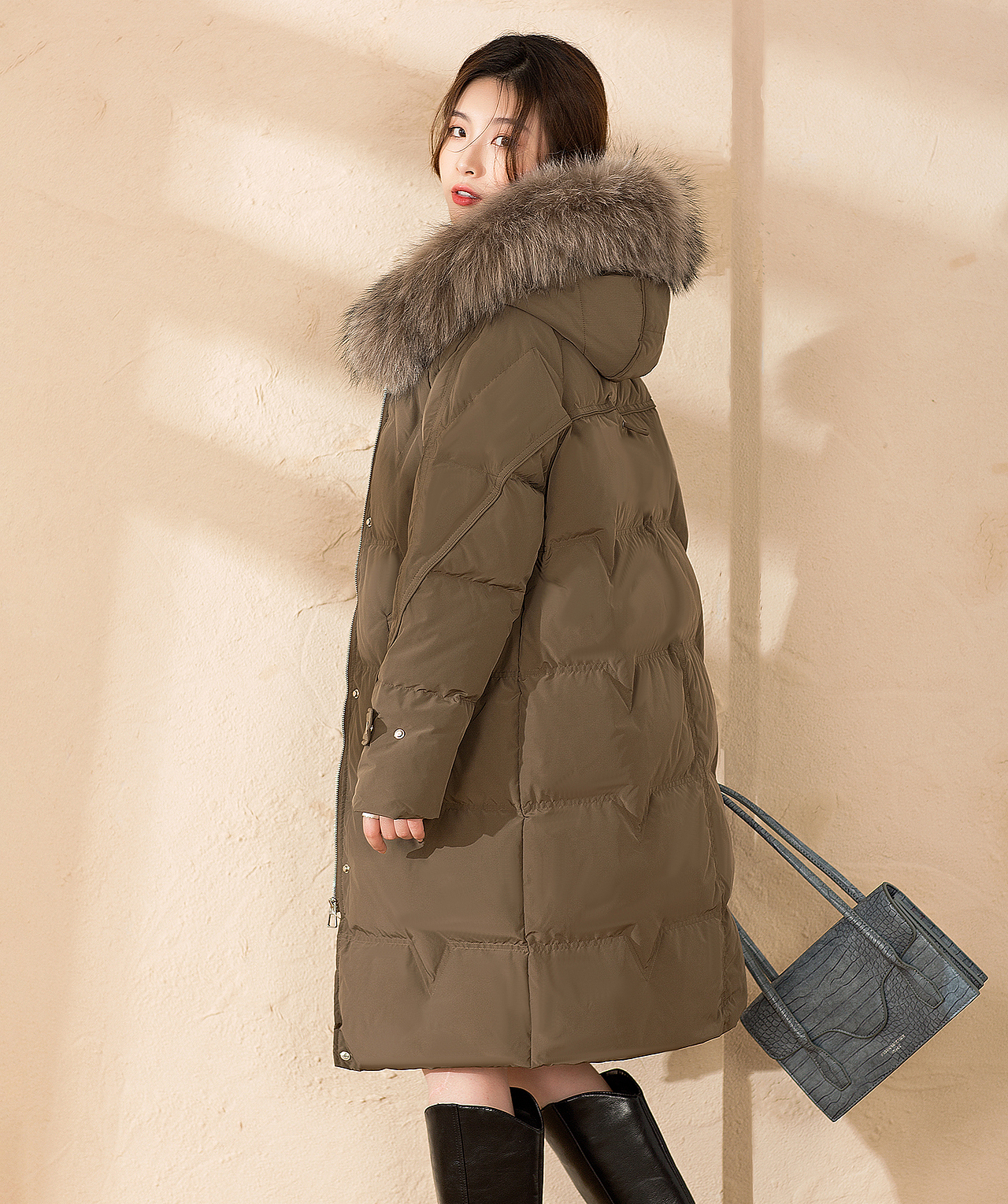 秋冬装羽绒服呢大衣针织衫知性轻成熟模特服装拍摄照影（图ZMjYyNjAwMzA0） - 产品摄影 - 站酷设计师ZRVISION原创素材 - 站酷ZCOOL