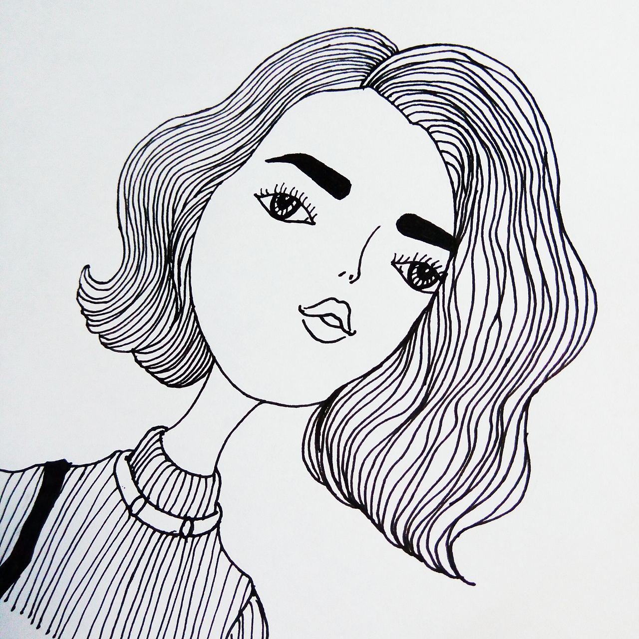 《女孩们》线稿