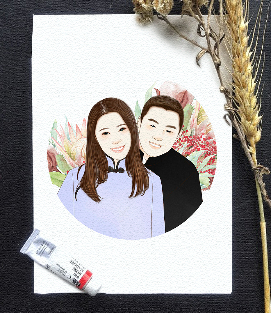 婚礼&日常小画（图ZMTUwNjg5NTE2） - 单幅漫画 - 站酷设计师阿花的画原创素材 - 站酷ZCOOL