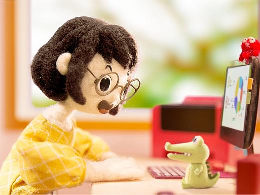 蒙牛羊毛毡动画《活在饿次元》：奶凶小鳄鱼带你抗饿！