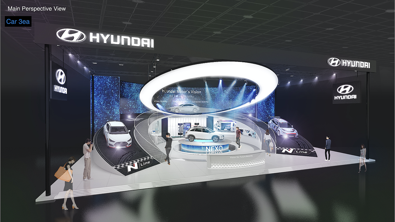 现代汽车（图ZMjY3MzIyOTY0） - 商业空间设计 - 站酷设计师场景美学设计原创素材 - 站酷ZCOOL