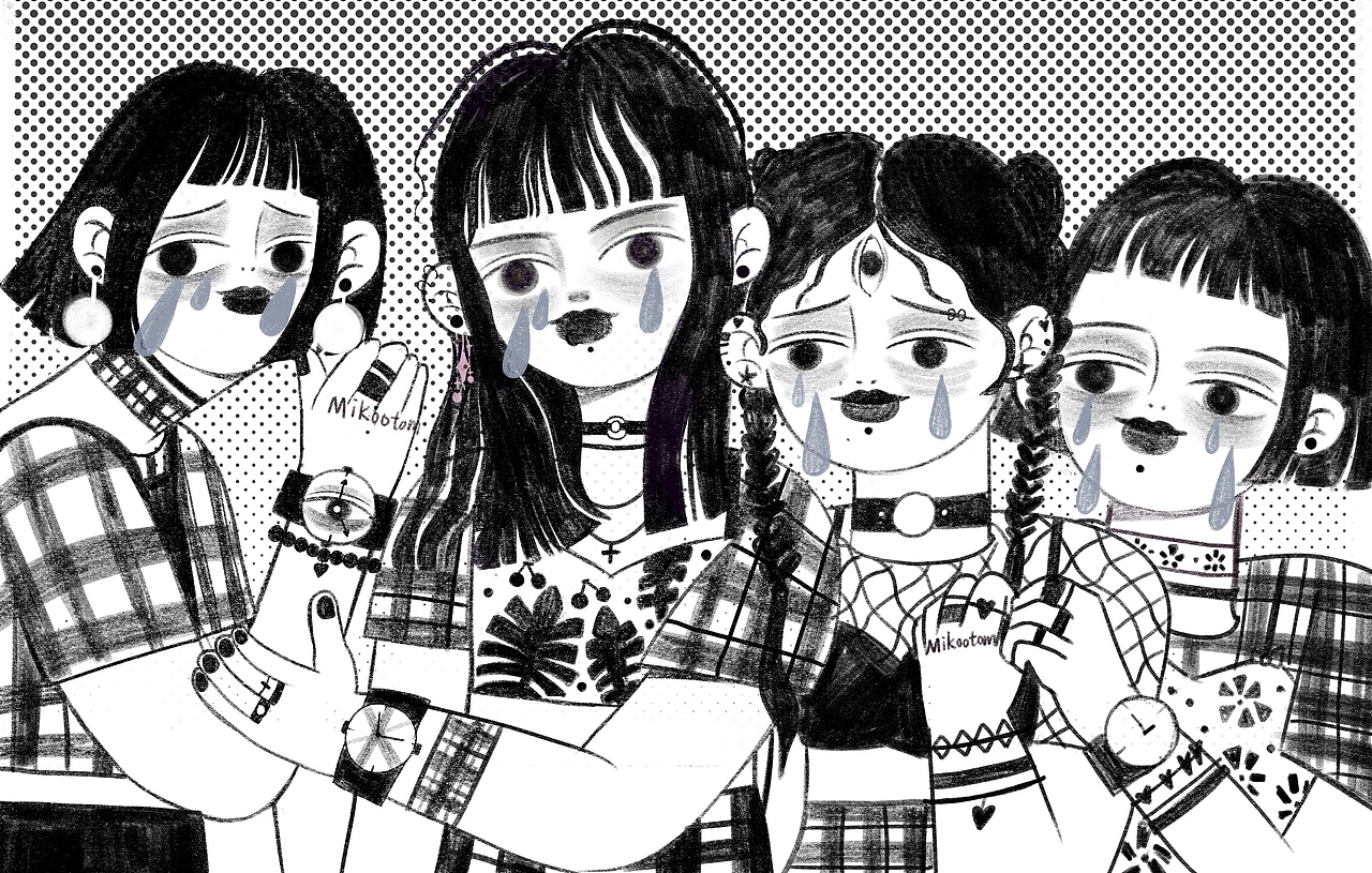 六月悲伤酷女孩（图ZODQzNDY4NjQ=） - 创作习作 - 站酷设计师MIKOOTOM原创素材 - 站酷ZCOOL