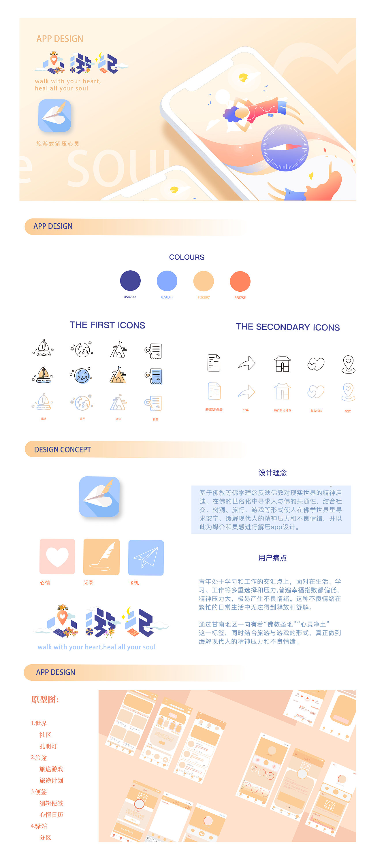 心游记APP UI设计