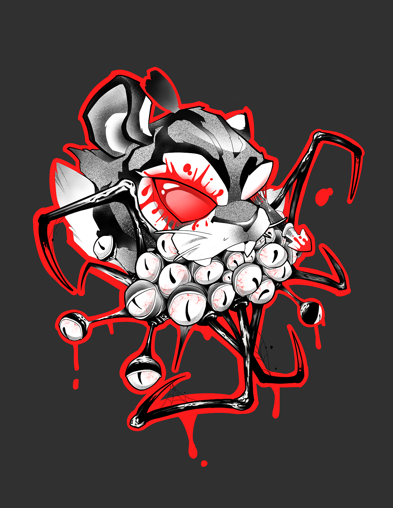 大老虎🧠🪓（图ZMjU4NTYwODE2） - 绘画 - 站酷设计师正一琴绣原创素材 - 站酷ZCOOL