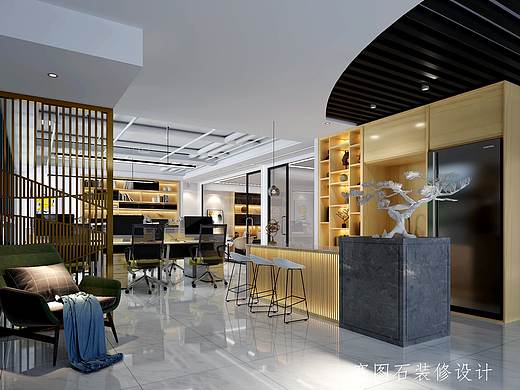 西安科技四路办公室效果图