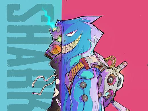 【日作团求生之旅】7~8月的赛博风系列创作