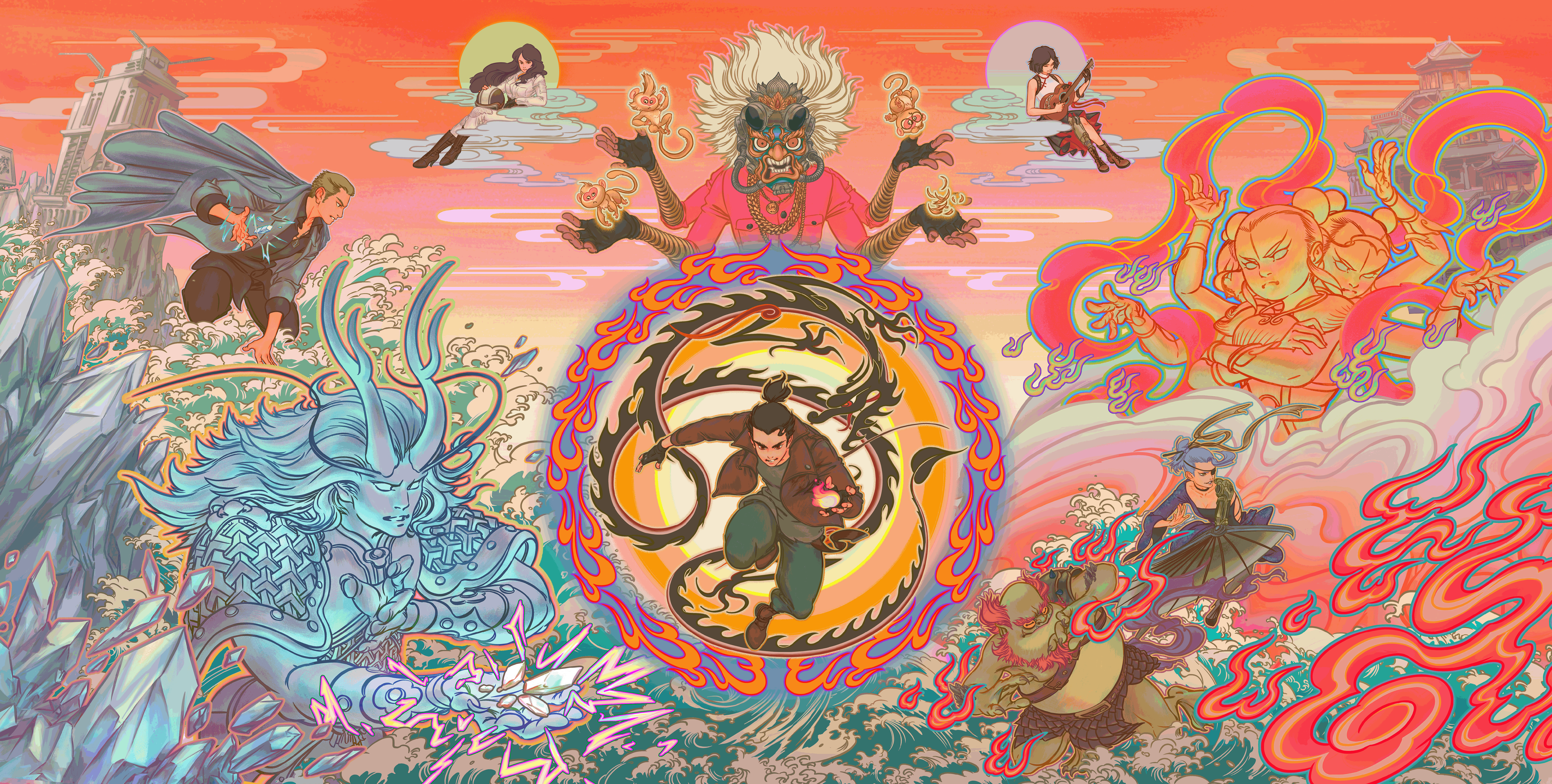 电影《哪吒重生》海报（图ZMjQ0NDQ4MTg4） - 商业插画 - 站酷设计师贾叽叽叽叽叽叽叽原创素材 - 站酷ZCOOL