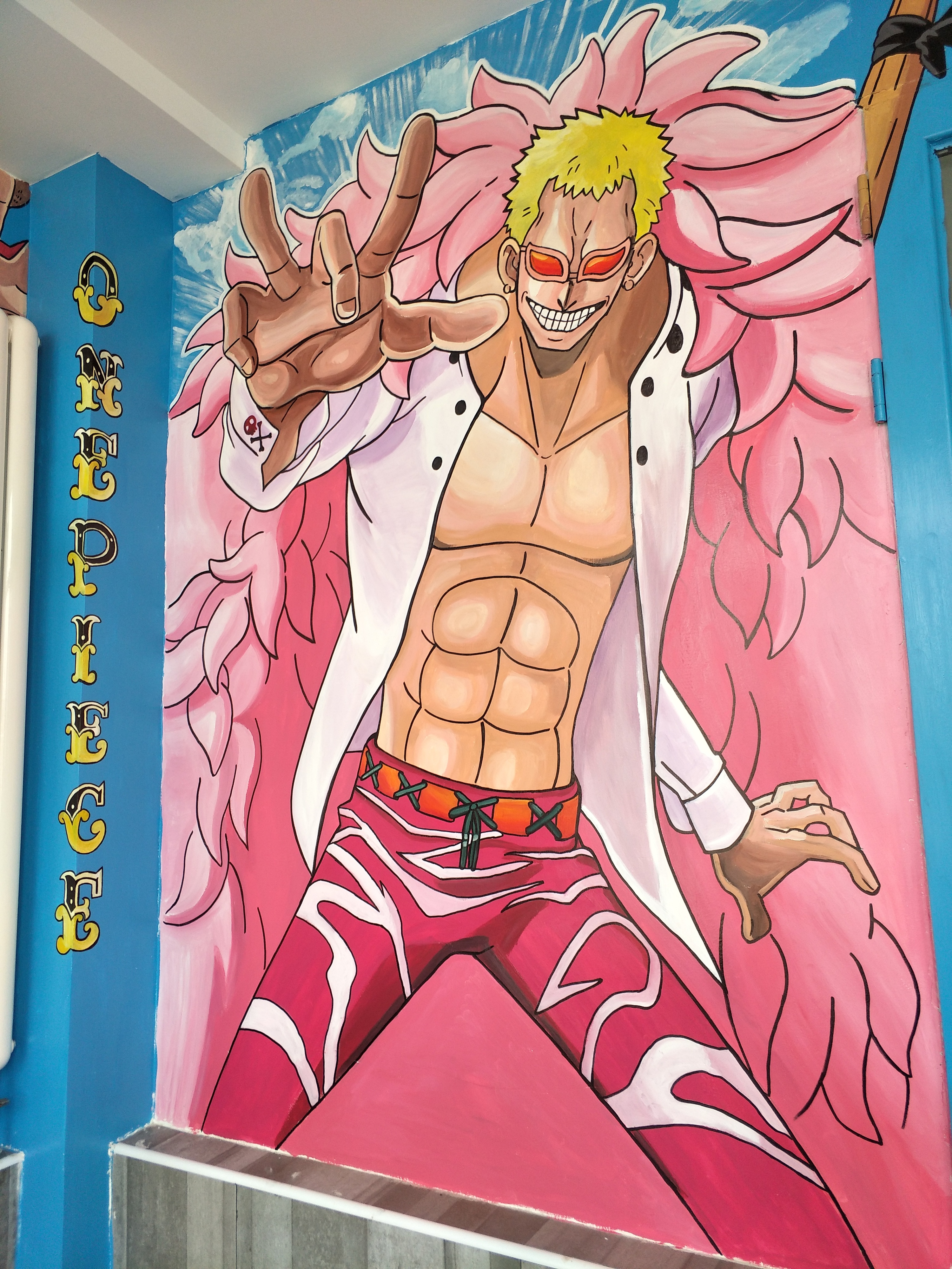 海贼王主题房手绘墙|其他|墙绘/立体画|小柯手绘工作室 - 原创作品