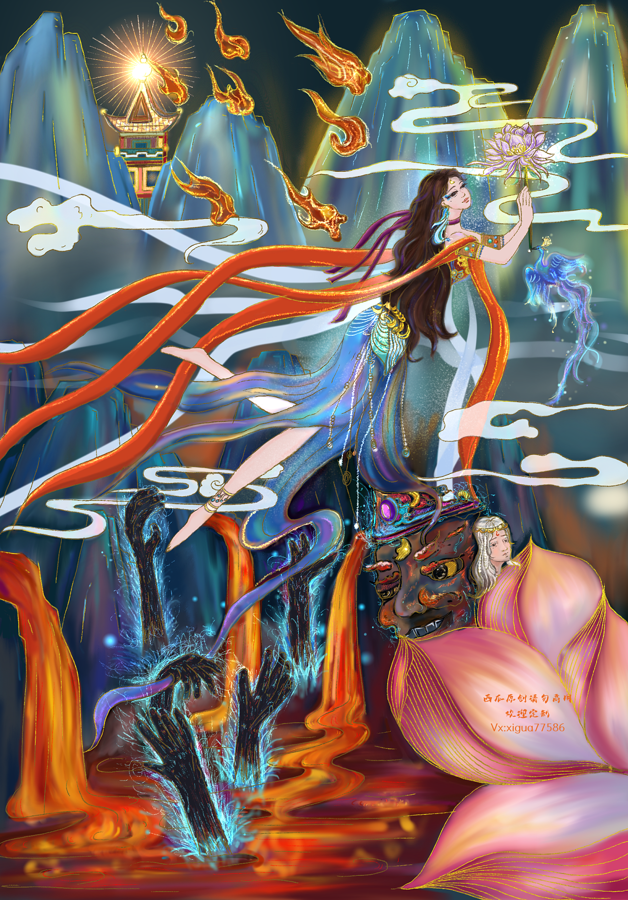 procreate插画自学第48张,雀翎