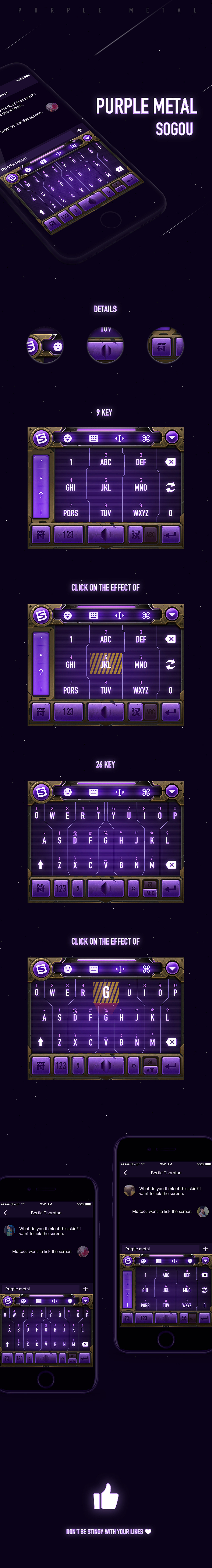 Purple Metal（紫金）输入法皮肤（图ZODA5MjAyNDQ=） - 主题/皮肤 - 站酷设计师Wkio原创素材 - 站酷ZCOOL