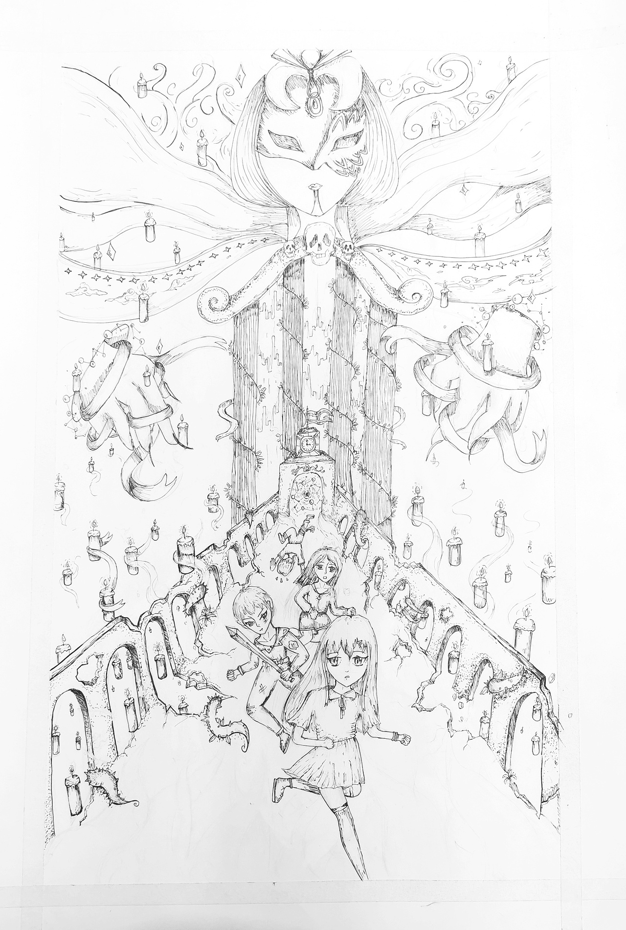 8岁插画师原创:逃出魔界