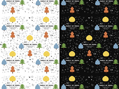 图案设计（静谧森林，美好时光）待授权