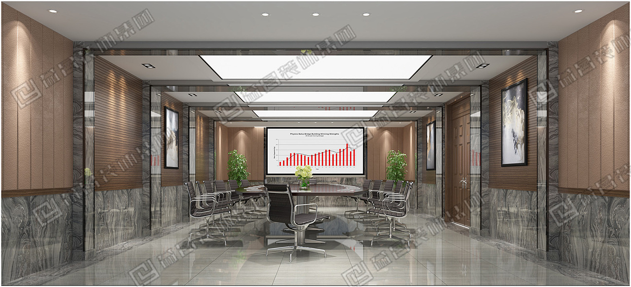 闲适高级新中式装修案例-南昌中成医药办公室赏析（图ZMjAxNDIxNzA0） - 家装设计 - 站酷设计师益昌原创素材 - 站酷ZCOOL