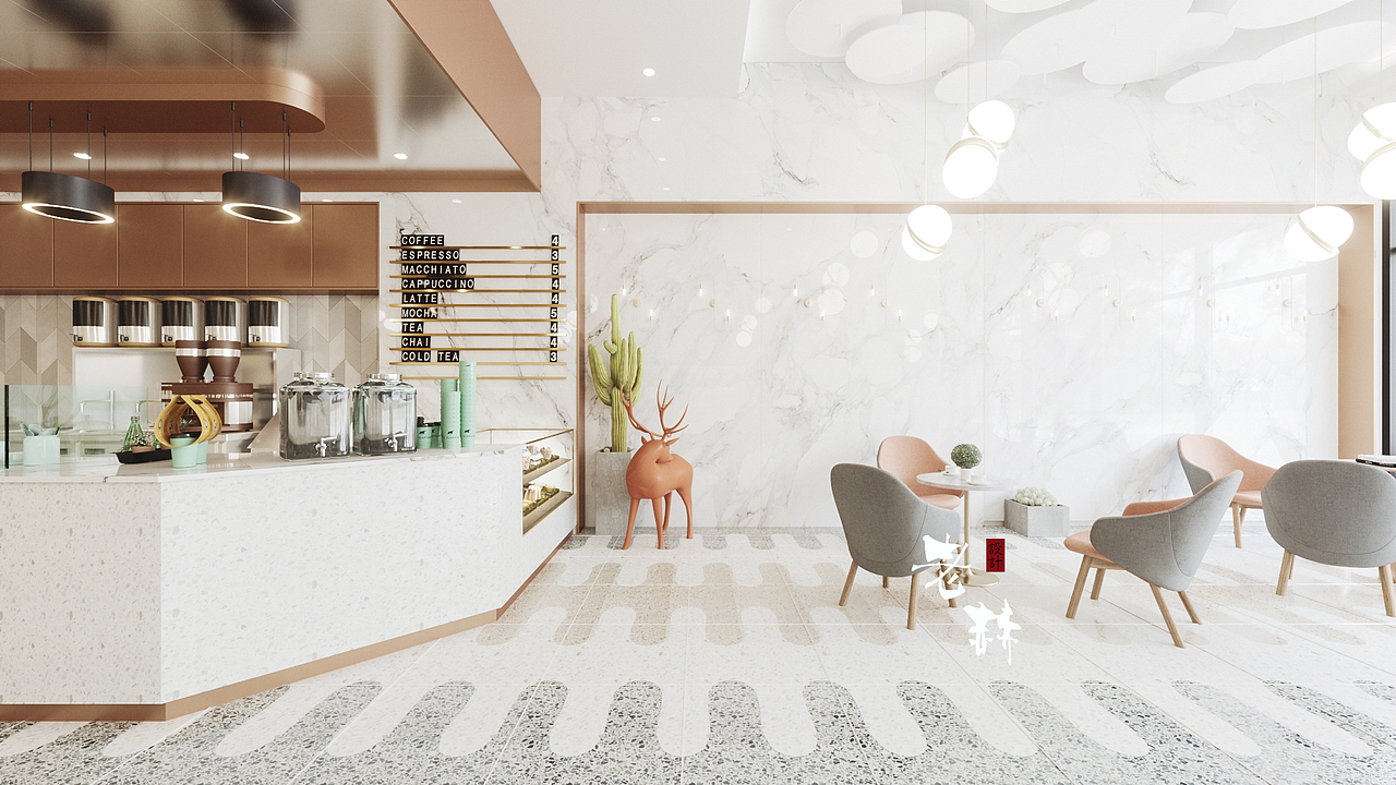 品牌奶茶店空间设计（图ZMTUxMzAzODM2） - 家装设计 - 站酷设计师研宅设计原创素材 - 站酷ZCOOL