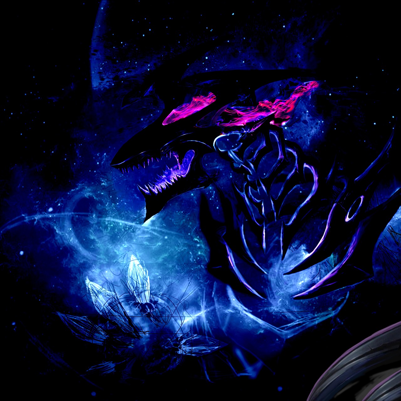 想自己画个英雄皮肤。还在找感觉。期待成品