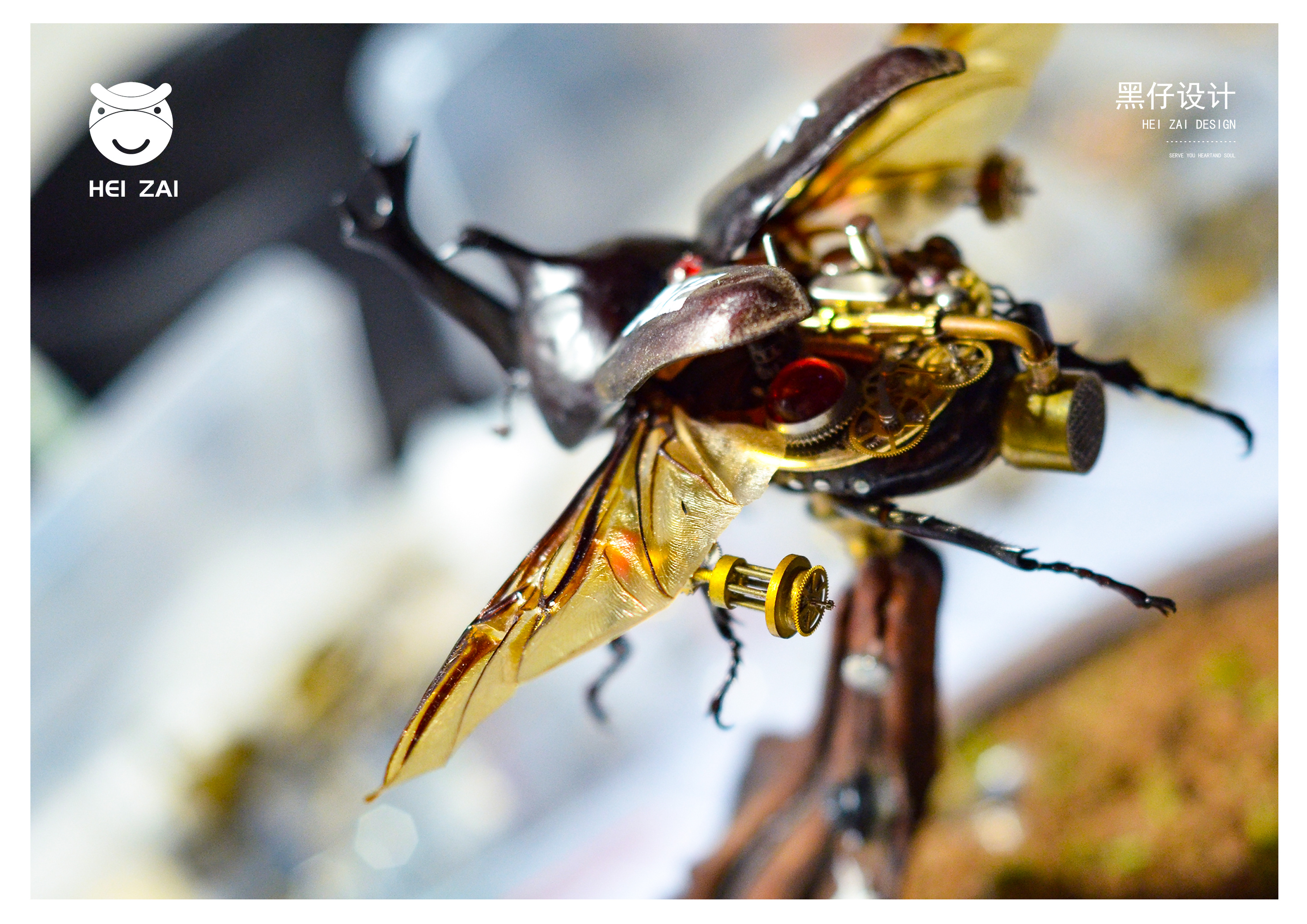 蒸汽朋克甲虫制作(独角仙),细节还有待完善,不喜勿碰