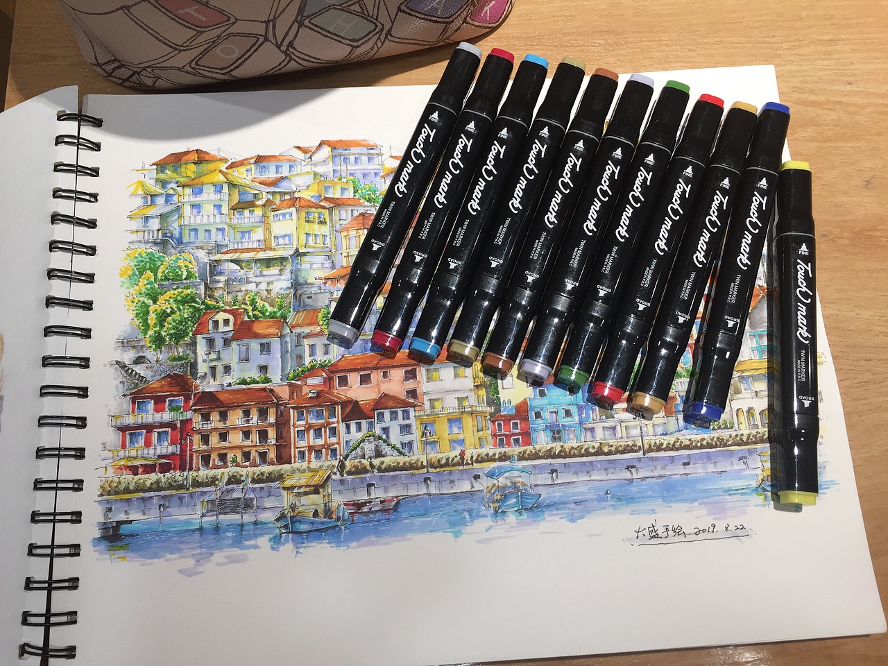 钢笔马克笔练习（图ZMTc5ODMwMTg4） - 创作习作 - 站酷设计师旗开得盛原创素材 - 站酷ZCOOL