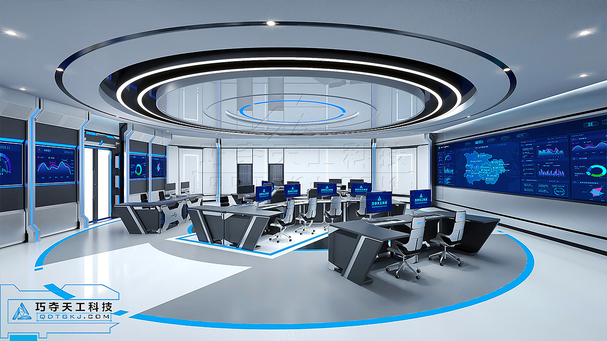 巧夺天工科技控制台-智慧电网调度中心方案展示（图ZMjU4MTIzNjky） - 人机交互 - 站酷设计师巧夺天工科技原创素材 - 站酷ZCOOL