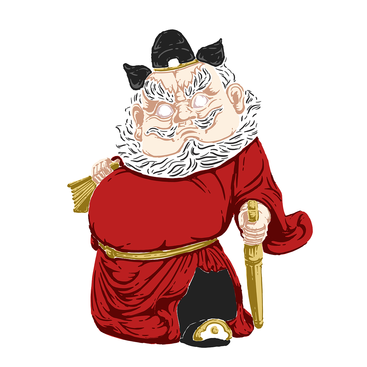 国潮插画~天师钟馗2