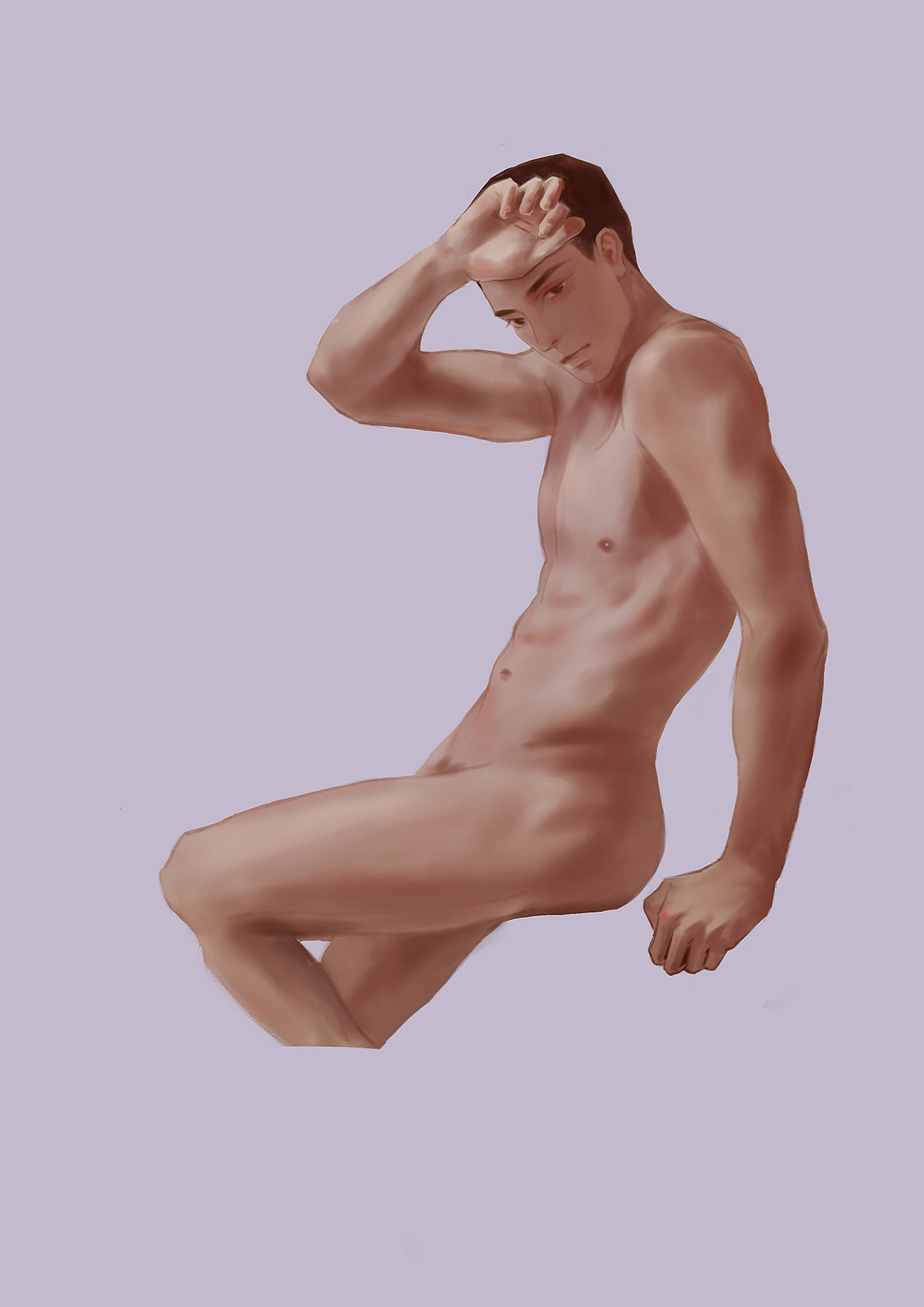 男性人体练习（图ZMjIzNDYyMDgw） - 创作习作 - 站酷设计师鸦鸦旺原创素材 - 站酷ZCOOL