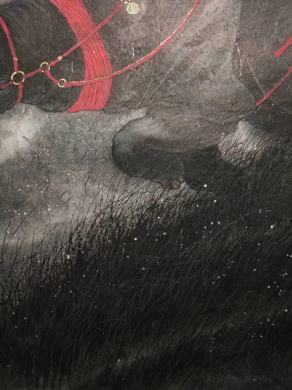 独角墨犀图（图ZMTIyNjE0NTQ4） - 绘画 - 站酷设计师明子水墨奇幻世界原创素材 - 站酷ZCOOL