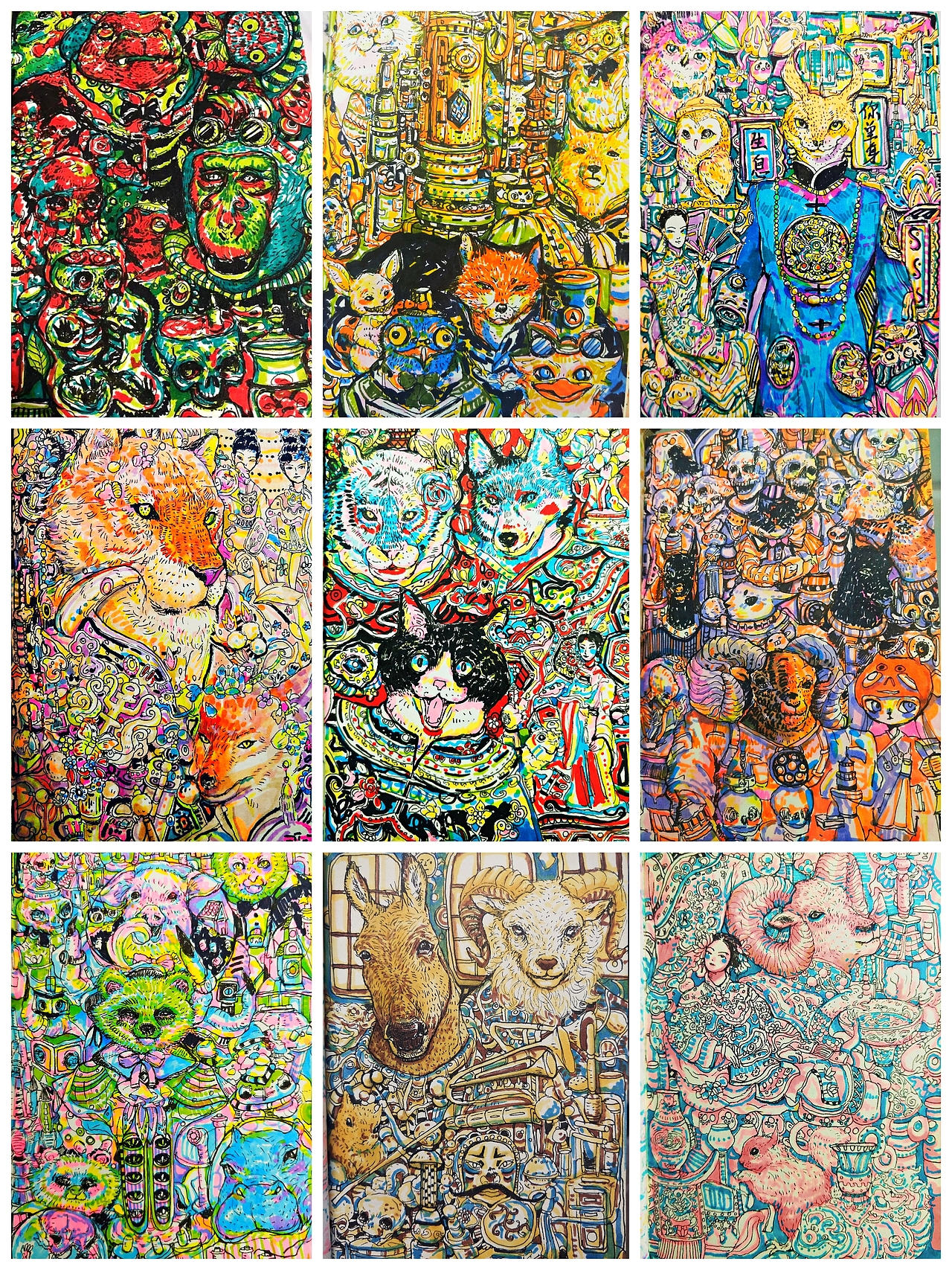 动物世界（图ZMjQ2NzI0MzMy） - 新锐潮流插画 - 站酷设计师你单身原创素材 - 站酷ZCOOL