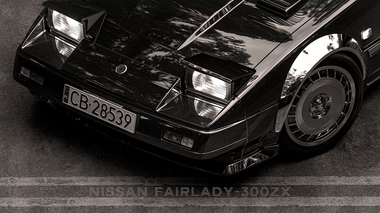 Nissan Fairlady-300ZX-黑白（图ZMjM0NzQyODI4） - 人文/纪实摄影 - 站酷设计师甄北七原创素材 - 站酷ZCOOL