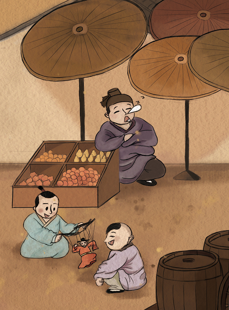 梦回大宋（图ZMTg1MjM1MTk2） - 商业插画 - 站酷设计师小魚仔仔原创素材 - 站酷ZCOOL
