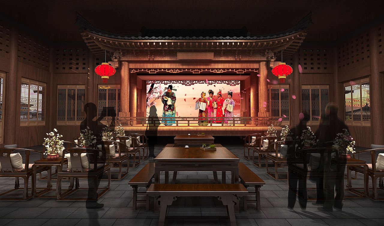 阁楼:书斋,戏台|空间|展陈设计|爱死亡和机器人_原创作品-站酷zcool