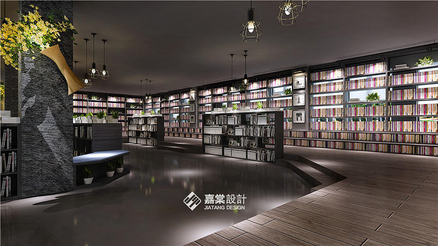 长垣图书馆装修设计方案&郑州图书馆装修公司&郑州图书装修设计公司