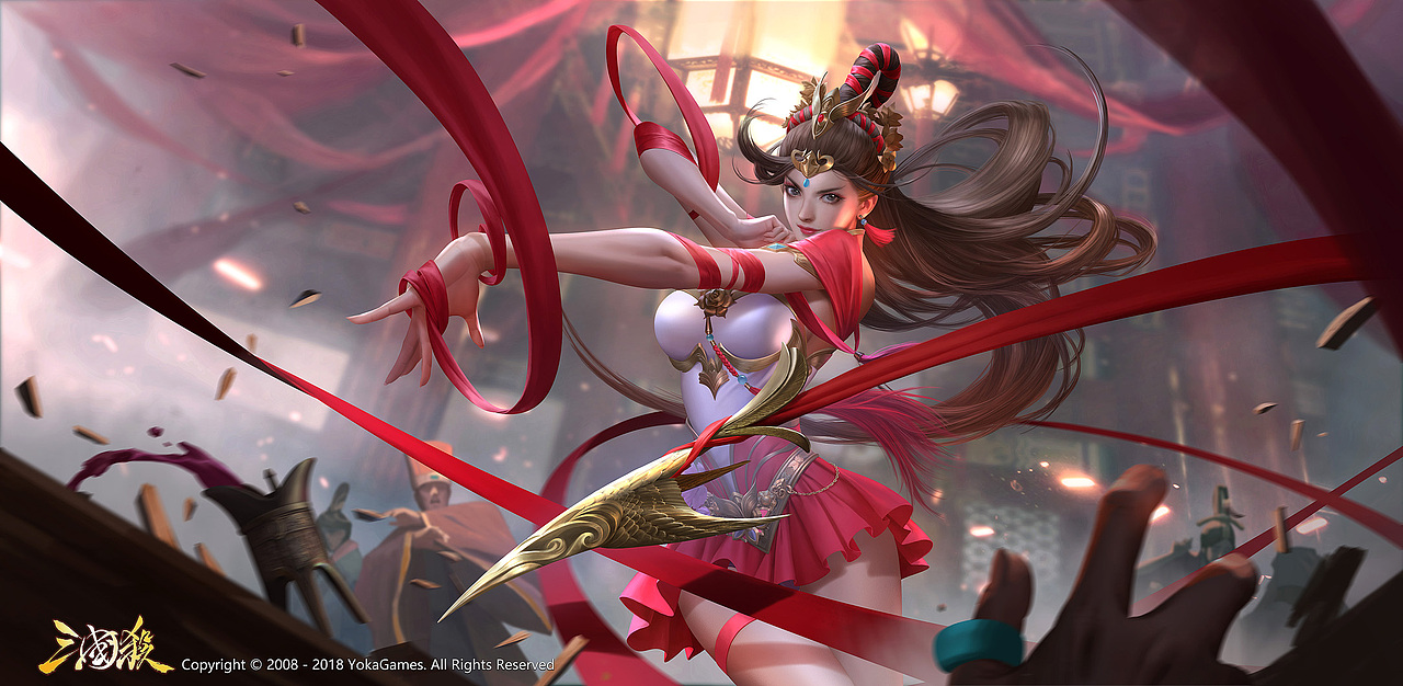 为游戏《三国杀》创作的角色插画