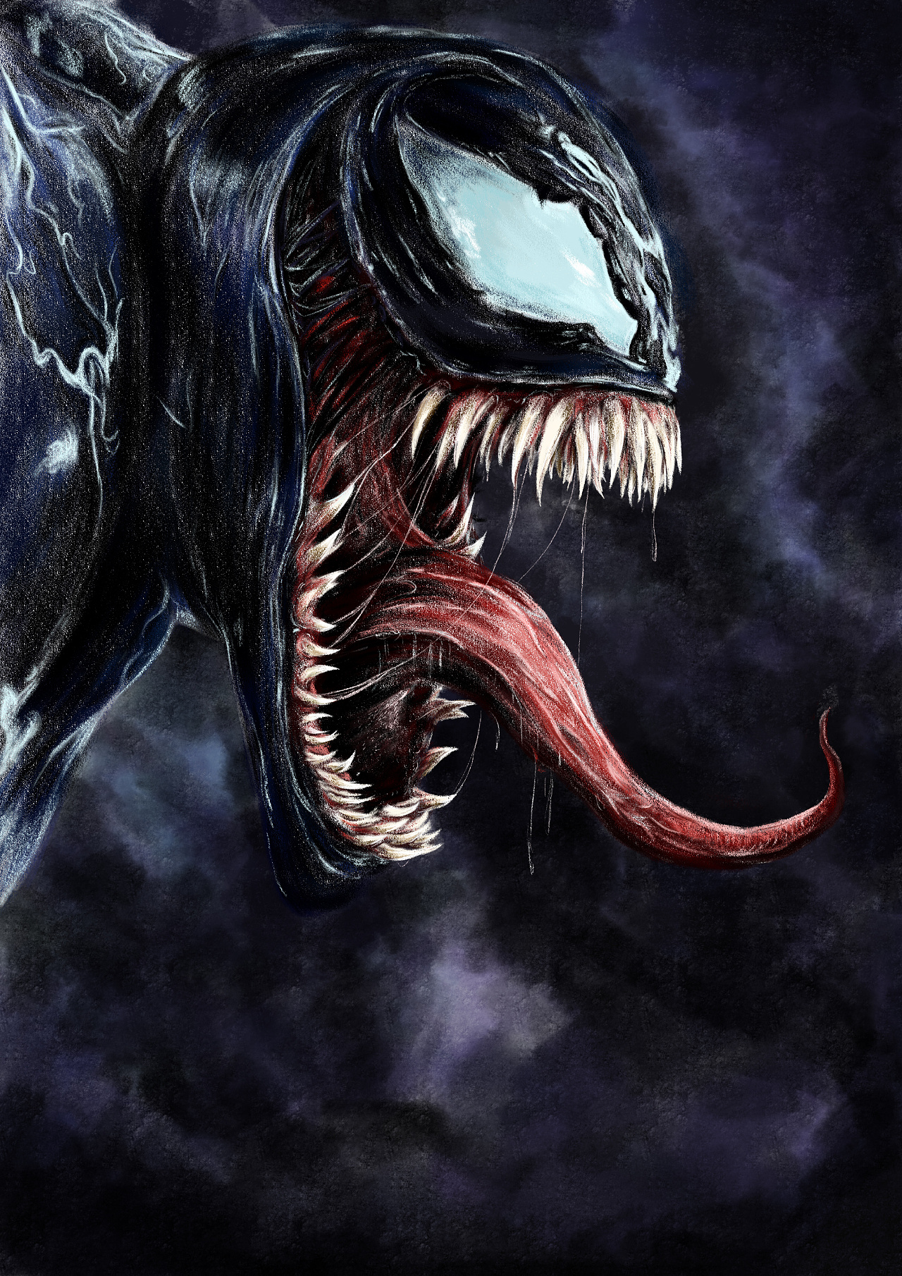 毒液厚涂练习|插画|创作习作|我才是导演 - 临摹作品 - 站酷 (zcool)