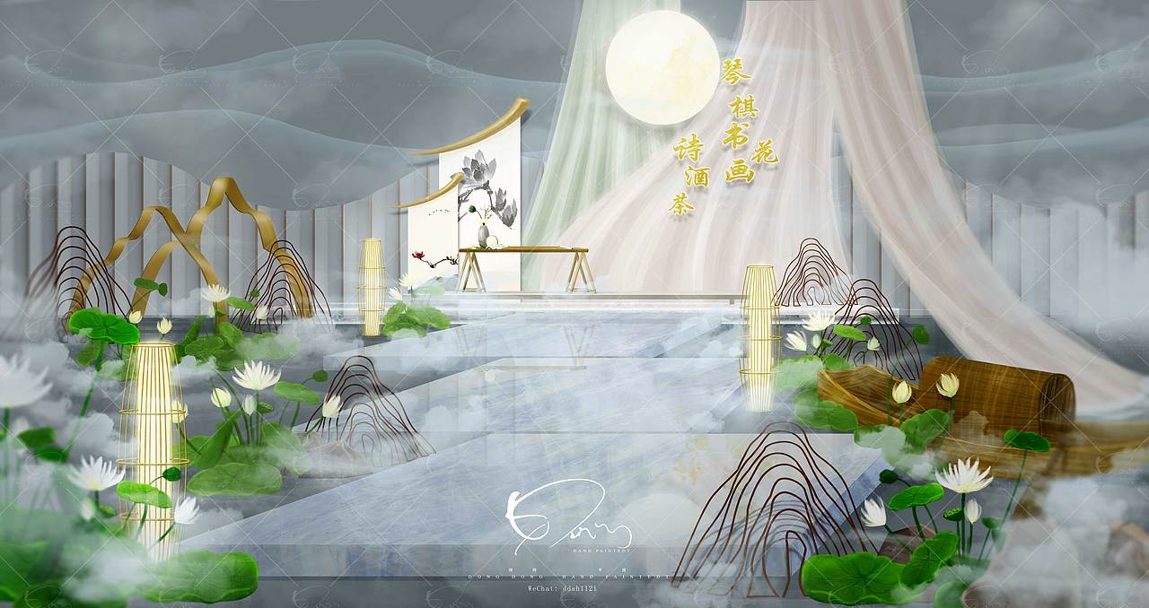 咚咚婚礼手绘作品欣赏