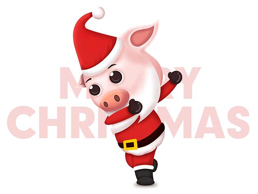 圣诞猪宝宝（个人主页-ZMzIyMjg1NDA=） - IP形象 - 站酷设计师FLY_ER原创素材 - 站酷ZCOOL
