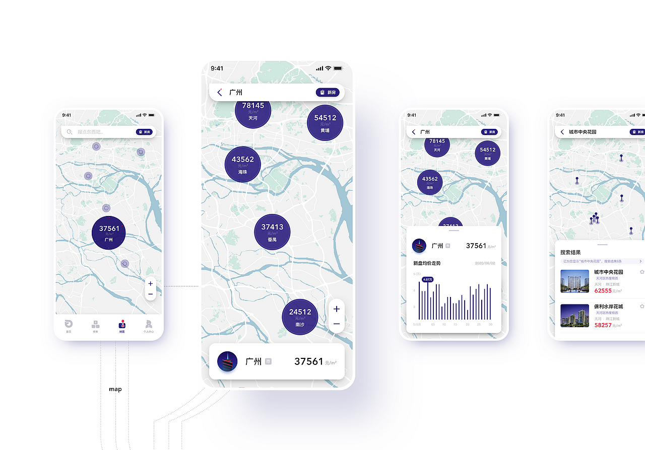 房地大数据（图ZMjI3ODg5NzIw） - APP界面 - 站酷设计师见糖原创素材 - 站酷ZCOOL