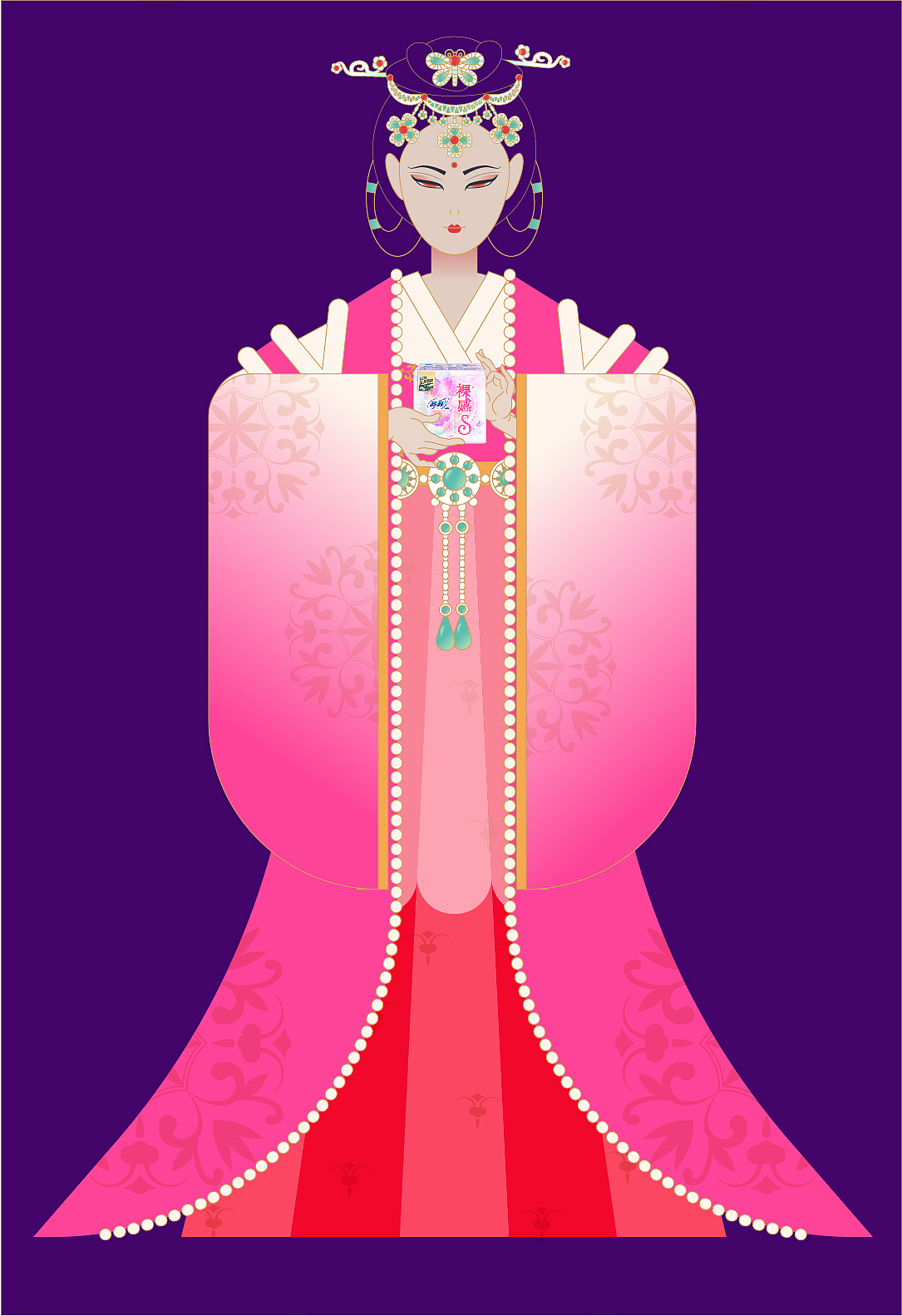 苏菲裸感S国风海报