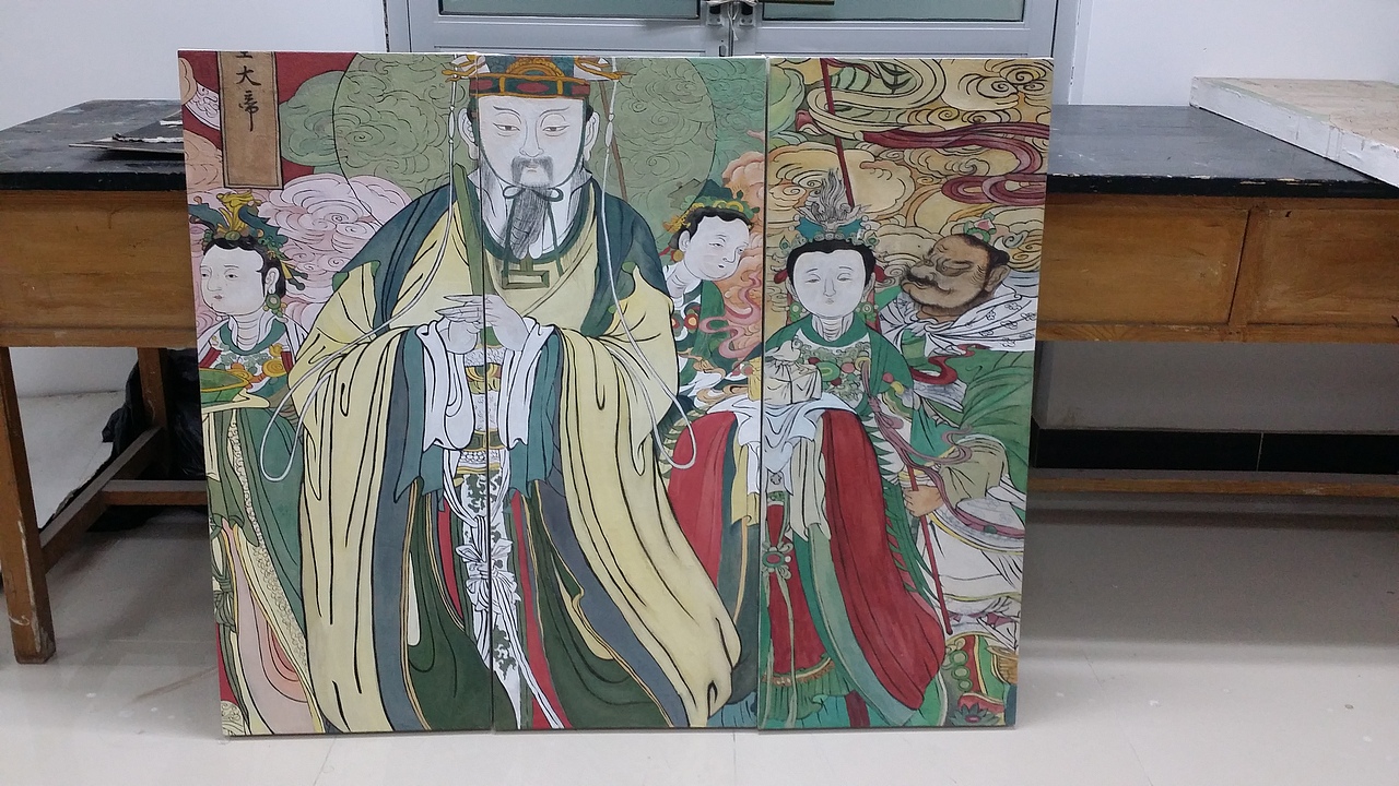壁画制作临摹（图ZNDQ5MTEzMjQ=） - 绘画 - 站酷设计师马玉亭原创素材 - 站酷ZCOOL