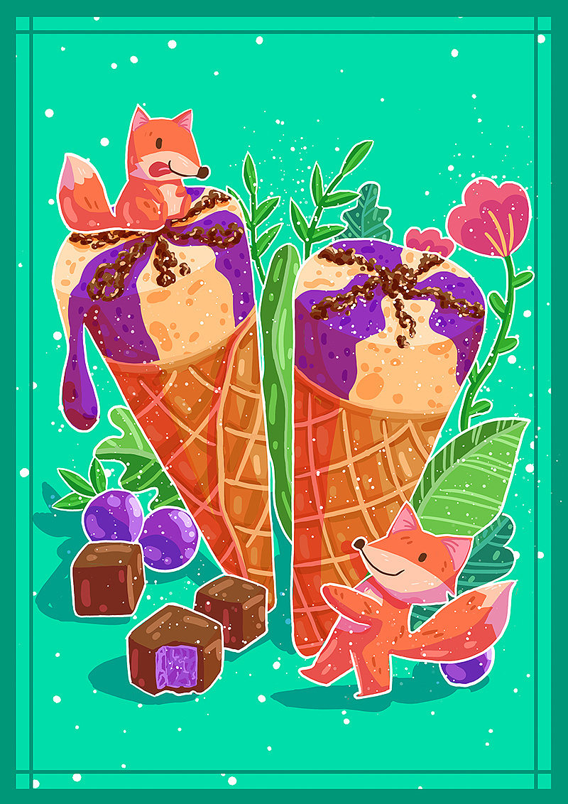 夏日冷饮|插画|商业插画|悠悠星然 - 原创作品 - 站酷 (zcool)