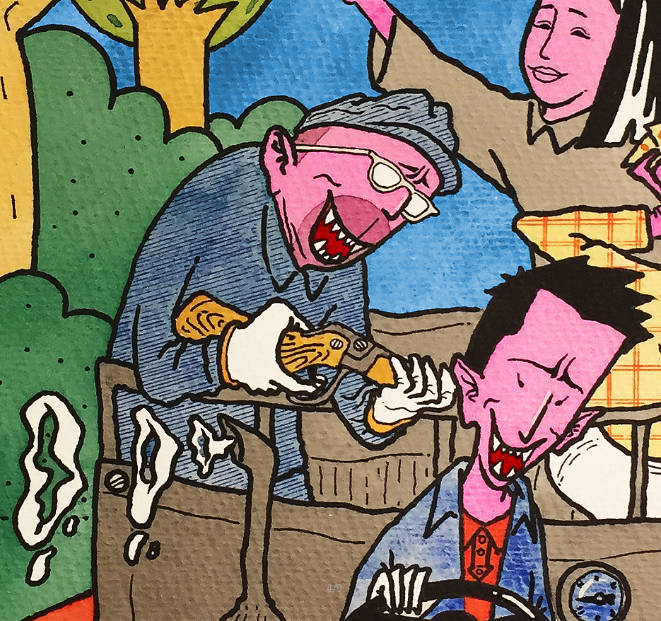 手绘电影海报姜文电影