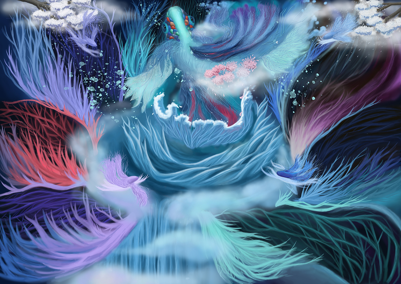 池鱼之上（图ZMjY0MTU1NzQ0） - 创作习作 - 站酷设计师胖子桃太郎原创素材 - 站酷ZCOOL