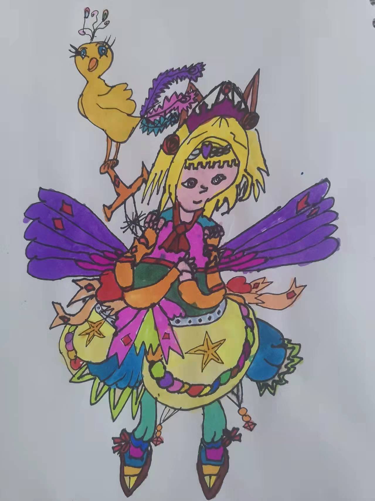 带着小妖去赶集---一禅系列作品同人创作大赛线稿