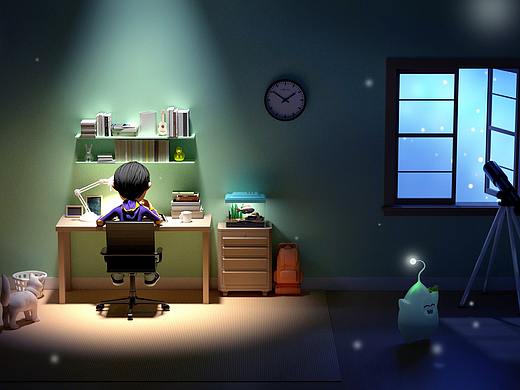 场景海报背景图制作