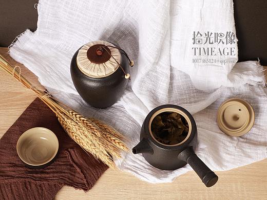 茶具粗陶静物摄影