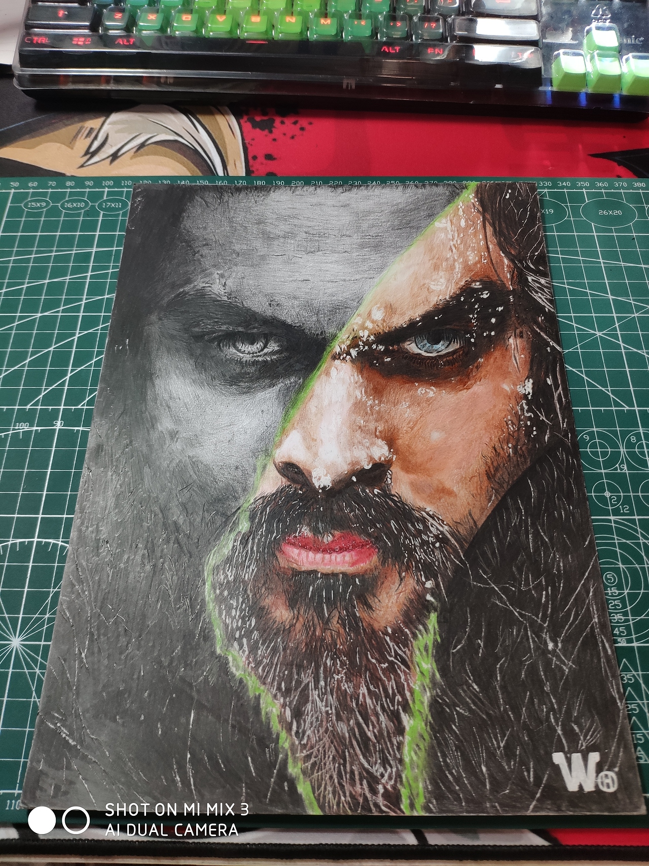 彩铅手绘海王（图ZMTgxMjM3NDAw） - 其他 - 站酷设计师嘻番茄原创素材 - 站酷ZCOOL