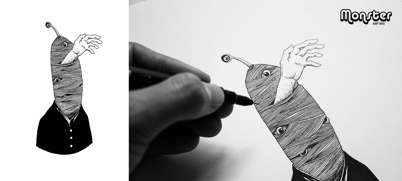 《情绪小怪物》系列作品（图ZMjk2NzUwNTI=） - 商业插画 - 站酷设计师守望者Swangzhe原创素材 - 站酷ZCOOL