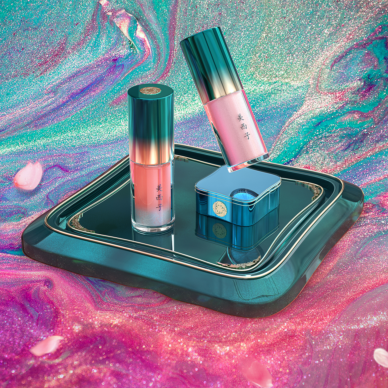 C4D渲染—瓶器渲染