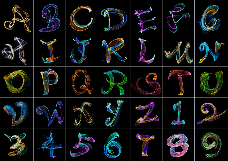 35天计划#光线科幻字体设计——The Miracle Of Light(图ZNDk4NjM0NjA=) - 字体/字形 - 站酷设计师6Gring关关原创素材 - 站酷ZCOOL
