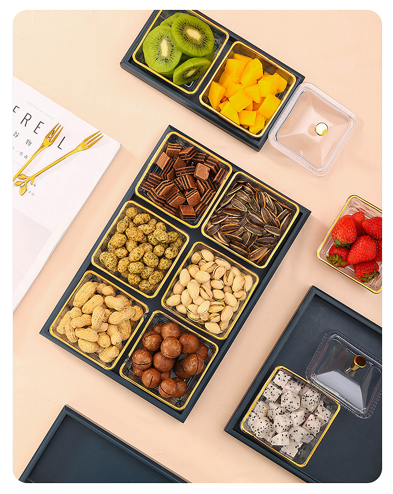 玻璃零食盘静物拍摄电商产品摄影