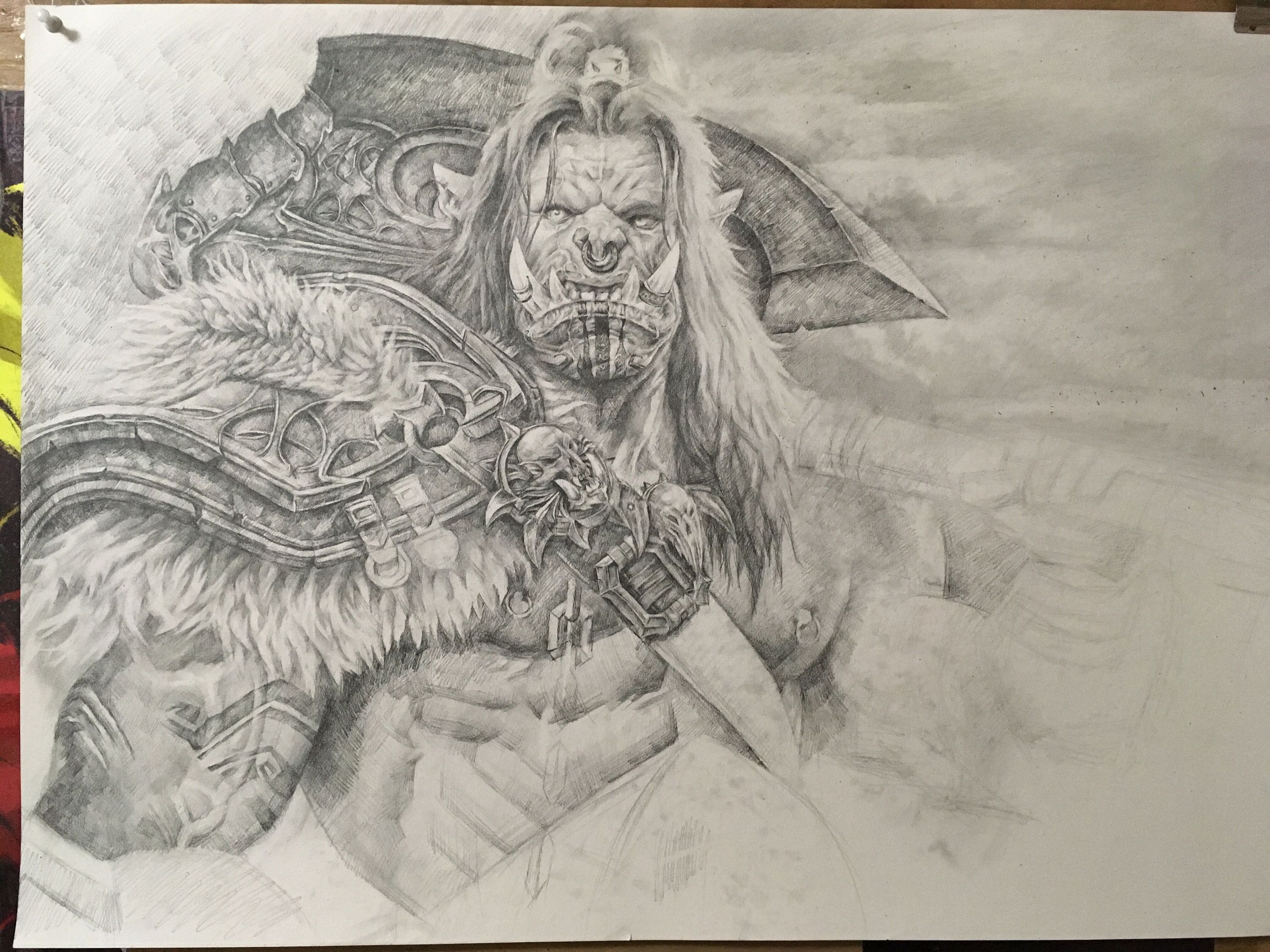 地狱咆哮|纯艺术|素描|华先森 - 原创作品 - 站酷 (zcool)